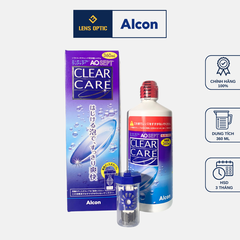 Dung dịch ngâm, khử trùng và diệt khuẩn cho lens Aosept Clear Care 360ml, nước ngâm lens