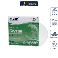 Tròng Kính Chống Chói Crystal Coated Chemi 1.56 U2