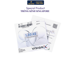 Tròng kính chống ánh sáng xanh Vision 1.60 UV407 SHMC