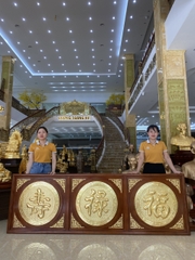 Tranh Chữ Phúc - Lộc - Thọ dát vàng 9999