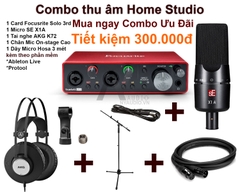 Combo thu âm Focusrite 2i2 3rd & Micro SE X1A