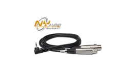 Hosa Mic Cable Dual XLR3F to Right-angle 3.5mm TRS