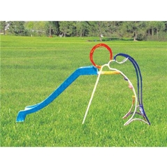 Thang leo cầu trượt hình con cá heo