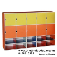 tủ tư trang 10 ô 2 kệ để giầy dép