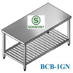 Bàn chế biến thức ăn 2 tầng