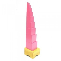 Tháp hồng có kệ đứng – Pink tower with stand
