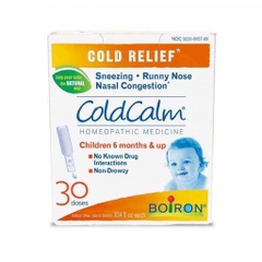 Dung dịch trị cảm lạnh, sổ mũi, hắt hơi Cold Calm Boiron dạng ống cho bé từ 6 tháng tuổi Mỹ