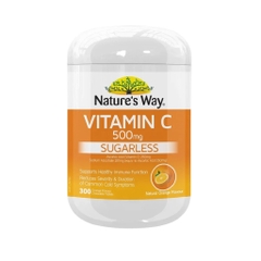 Viên Nhai Nature's Way Vitamin C Không Đường 500mg 300 Viên