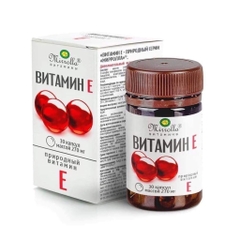 Vitamin E Đỏ Của Nga Mirrolla 270mg Hộp 30 Viên