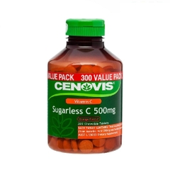 Viên Nhai Vitamin C Không Đường Cenovis Sugarless C 500mg, 300 viên