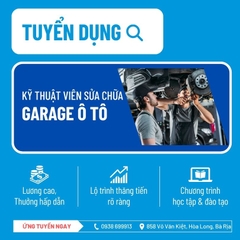 TUYỂN DỤNG ⚙  KỸ THUẬT VIÊN BẢO DƯỠNG & CHĂM SÓC Ô TÔ – VUNGTAUCAR