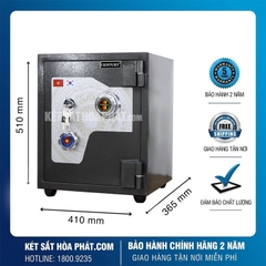 Két sắt chống cháy Century CF166 Khóa cơ đổi mã