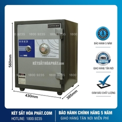 Két sắt century CF63 khóa cơ chống cháy