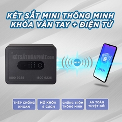 Két Sắt Xiaomi Kết nối thông báo điện thoại smartphone KS232 vân tay điện tử