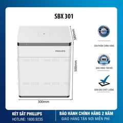 Két Sắt Tủ Đầu Giường Philips SBX301 tích hợp sạc không dây