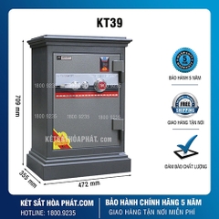 Két Sắt Tài Lộc Hòa Phát KT39 Khóa Cơ Đổi Mã Chính Hãng