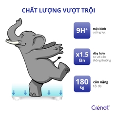 Cân Sức Khoẻ Điện Tử Thông Minh CRENOT Gofit S2 Đo Phân Tích 15 Chỉ Số Cơ Thể