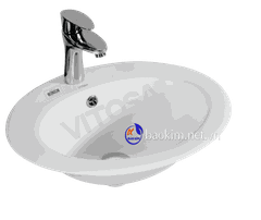 Chậu rửa lavabo đặt bán âm dương bàn (VL-742)