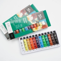 Set 12 tuýp màu vẽ acrylic hãng Mont Marte (12ml)