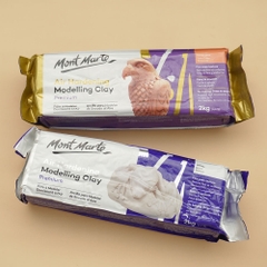[Gói 2kg] Đất sét tự khô hãng Mont Marte/ Air Hardening Modelling Clay