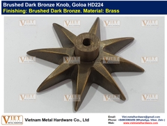 Brushed Dark Bronze Knob, Goloa HD224