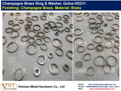 Champagne Brass Ring & Washer, Goloa HD211