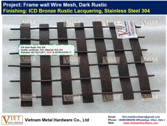 Frame wall Wire Mesh, Dark Rustic