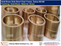 Gold Brass Sofa Stool Chair Frame, Goloa HD168