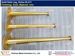 Gold Sofa Solid Leg, Goloa SL311
