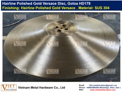 Hairline Polished Gold Versace Disc, Goloa HD178