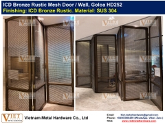 ICD Bronze Rustic Mesh Door / Wall, Goloa HD252