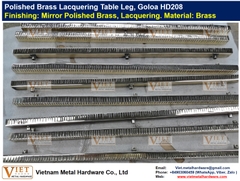 Polished Brass Lacquering Table Leg, Goloa HD208