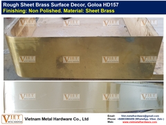 Rough Sheet Brass Surface Decor, Goloa HD157