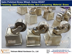 Satin Polished Brass Wheel, Goloa HD207