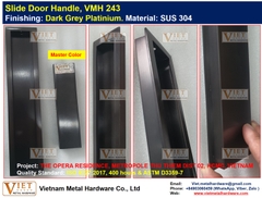 Slide Door Handle, VMH 243, Dark Grey Platinium