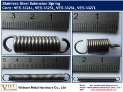 Stainless Steel Extension Spring VES 3324L, VES 3325L, VES 3326L, VES 3327L