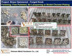 Brass Hammered Forged Knob