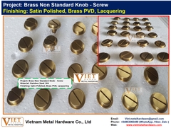 Brass Non Standard Knob, Screw