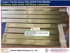 Flat Bar Brass PVD