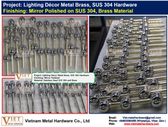 Lighting Décor Metal Brass, SUS 304 Hardware