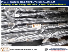 TEXTURE TREE TABLE NICKEL VMH305 ALUMINIUM