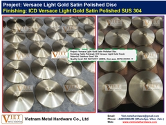 Versace Light Gold Satin Polished Disc