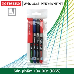 Bộ 4 bút kỹ thuật STABILO Write-4-All PERMANENT S 0.5mm AP166S