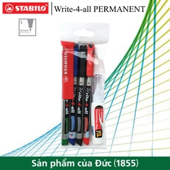 Bộ 4 bút kỹ thuật STABILO Write-4-All PERMANENT S 0.5mm AP166S