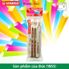 Bộ 2 bút chì màu STABILO Woody 3-in-1 880