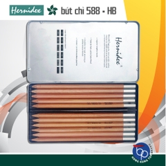 Bộ bút chì gỗ nghệ thuật Hernidex Art Sketch Pencil,12 cây/hộp thiếc (HDPC800AS)
