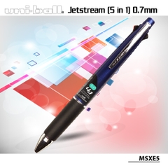 Bút bi bấm UNI Jetstream (5 in 1) nét 0.7 màu MSXE5