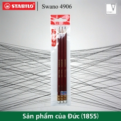 Bộ 3 bút chì gỗ STABILO Swano 4906 HB