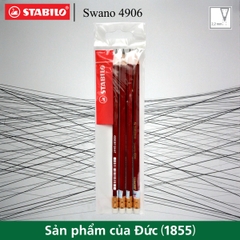 Bộ 4 bút chì gỗ STABILO Swano 4906 HB