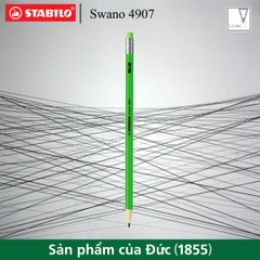 Bút chì gỗ STABILO Swano 4907 HB, có đầu tẩy (PC4907-HB)